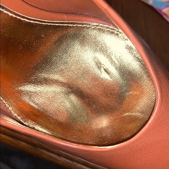 Ralph Lauren Alani Tan Leather Pump Stiletto Heels Pointed Toe - Picture 13 of 16